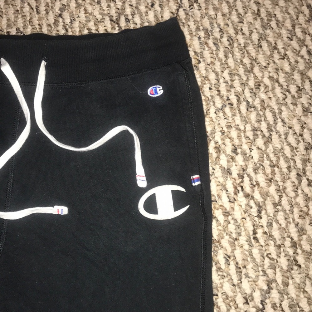 Champion Cuffed Black Joggers